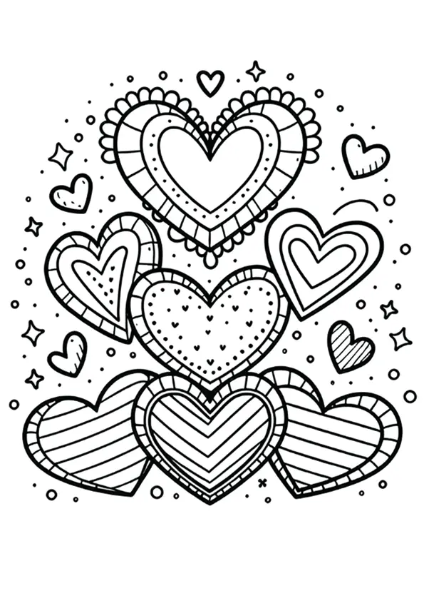 Heart Coloring Pages – 041