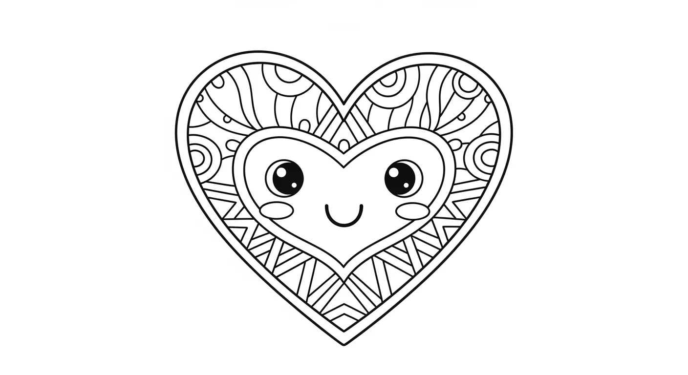Heart Coloring Pages – 043