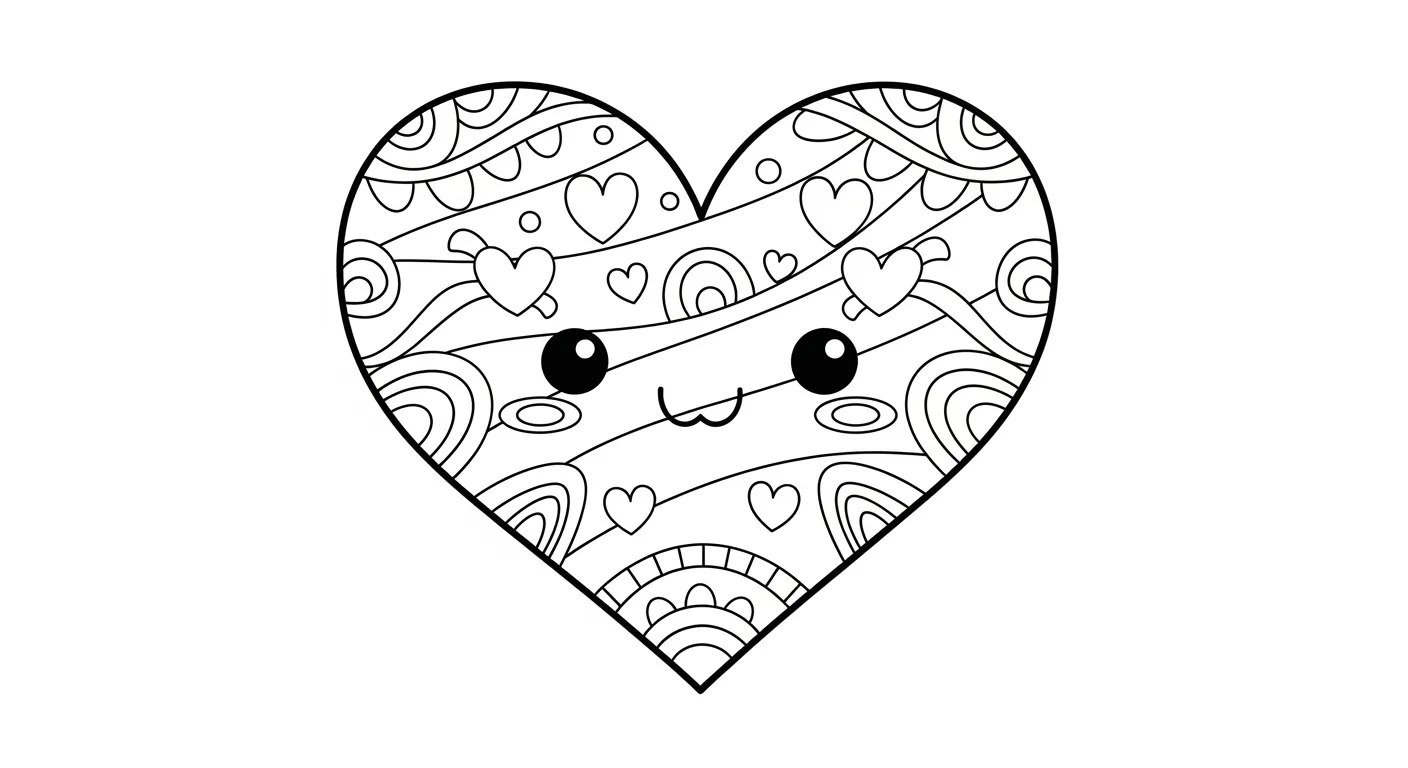 Heart Coloring Pages – 044