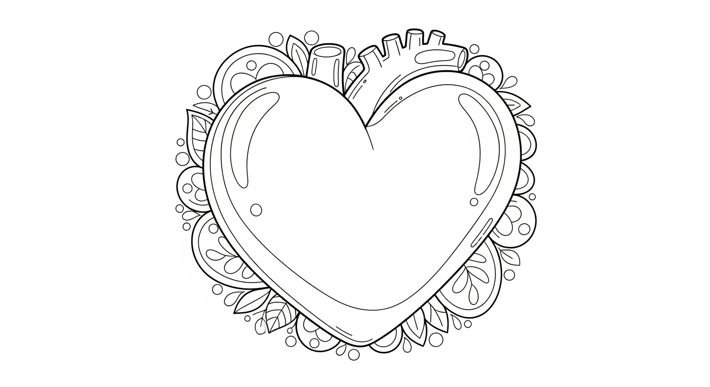 Heart Coloring Pages – 046