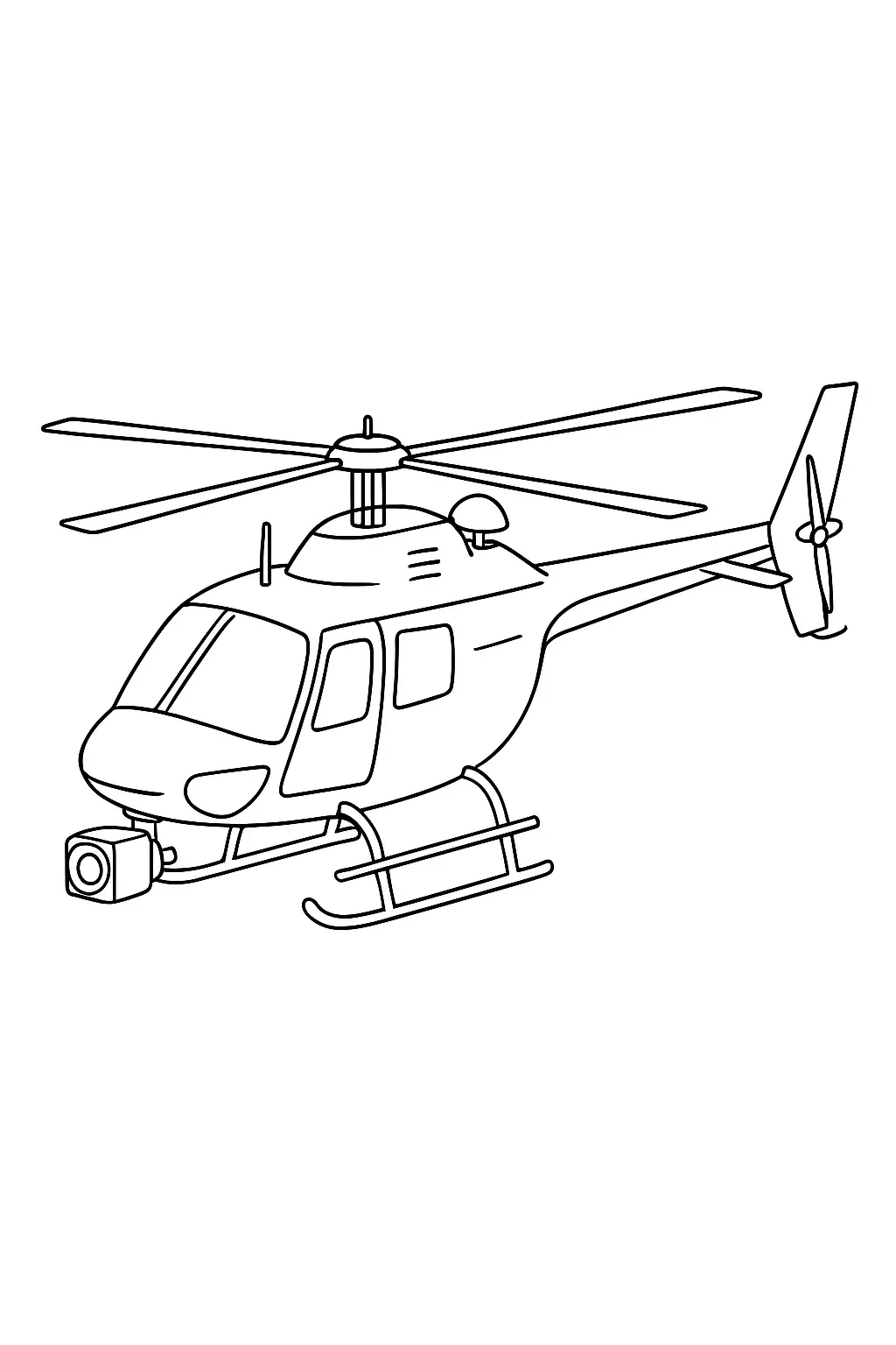 Helicopters Coloring Pages – 009
