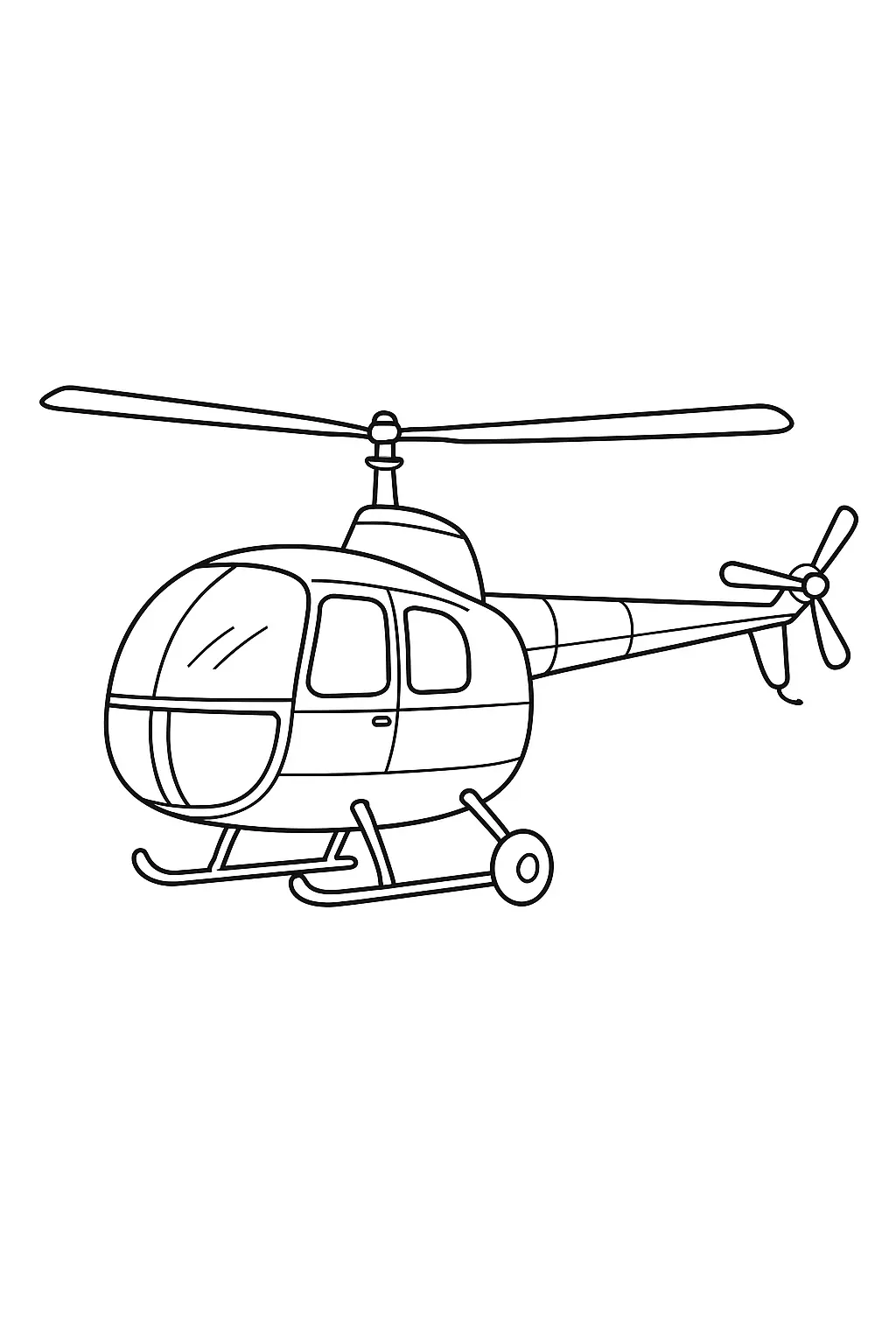 Helicopters Coloring Pages – 010