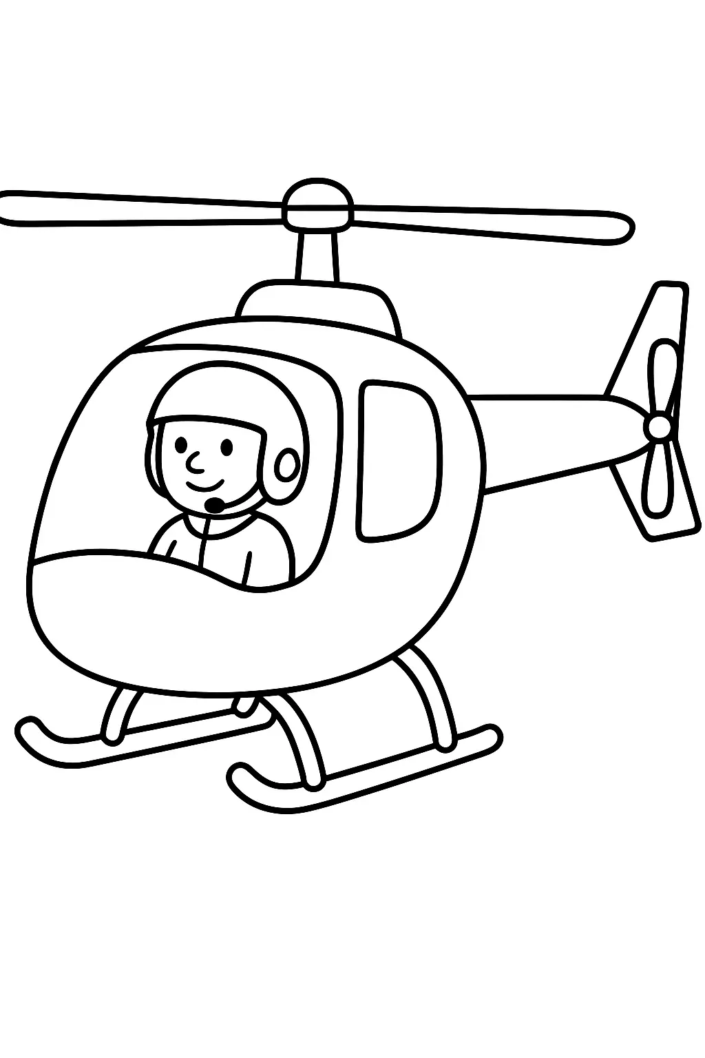 Helicopters Coloring Pages – 012