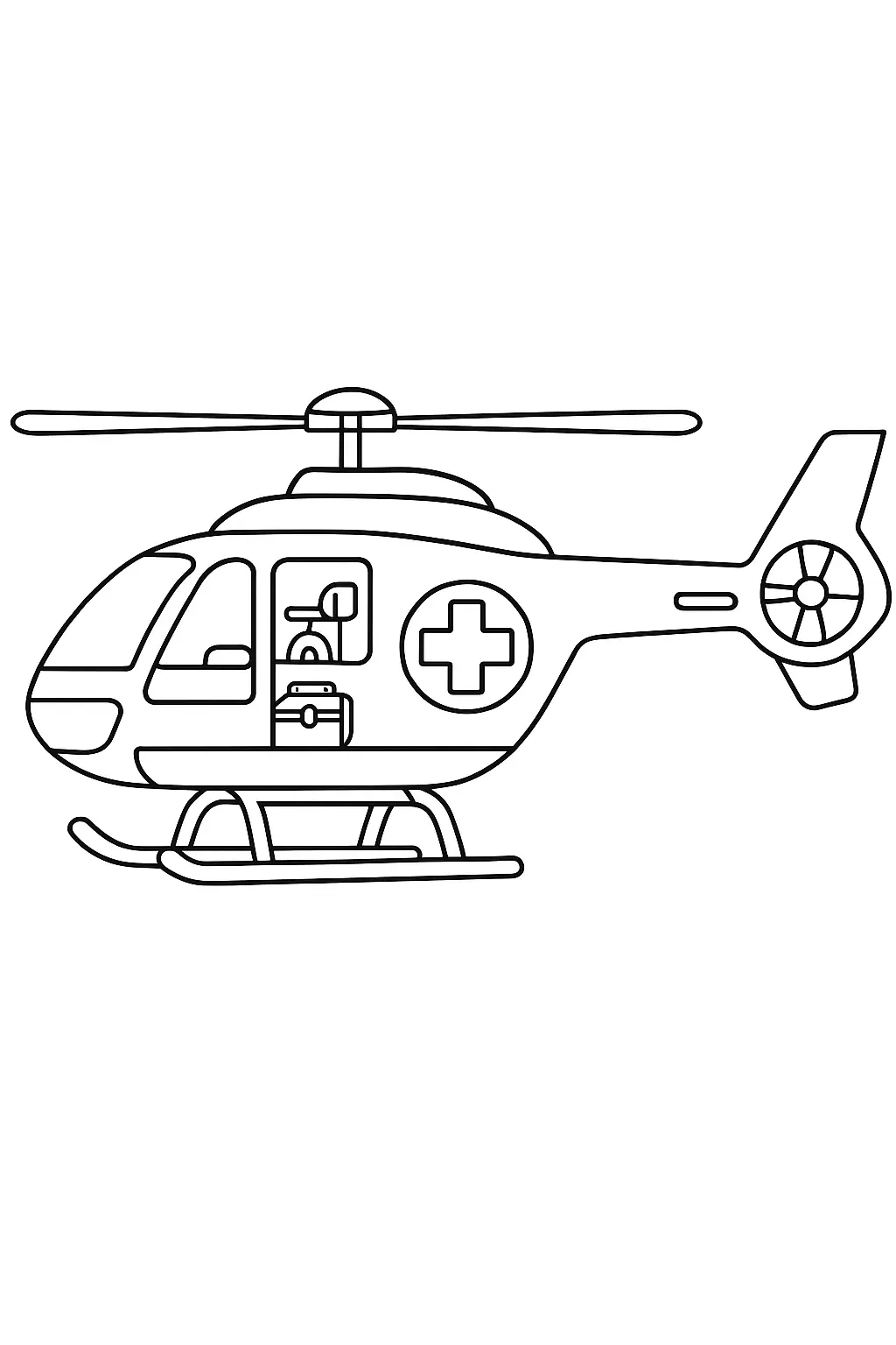 Helicopters Coloring Pages – 013