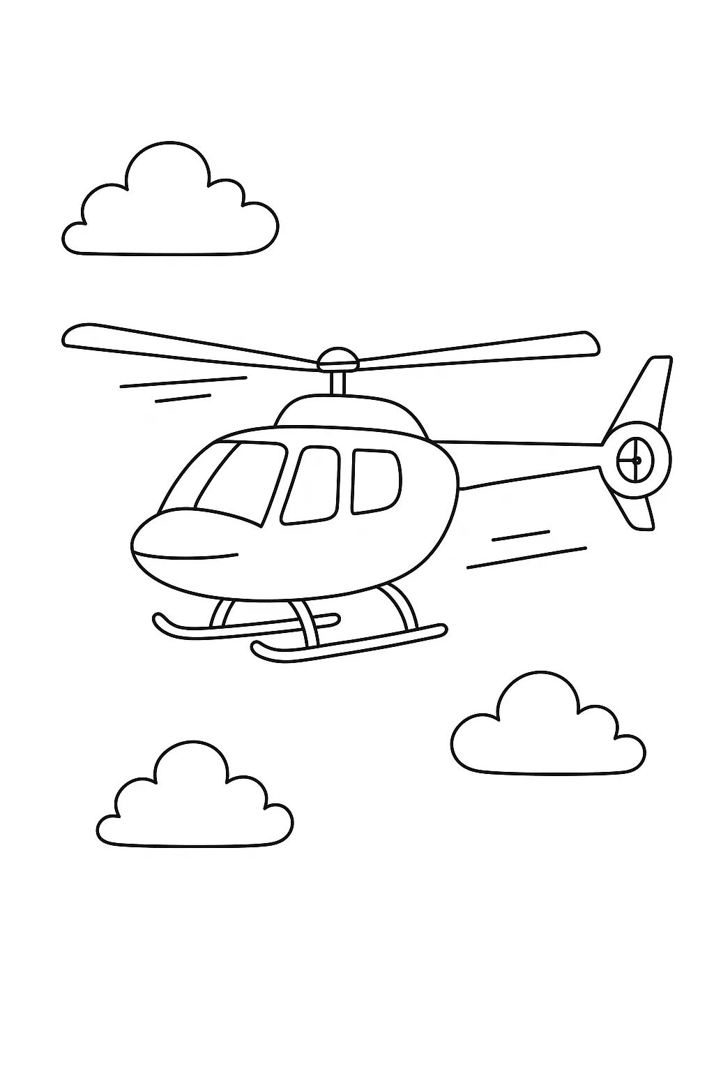 Helicopters Coloring Pages – 017