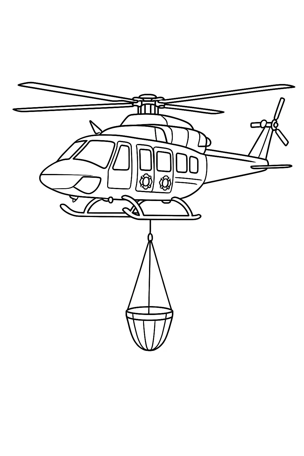 Helicopters Coloring Pages – 019