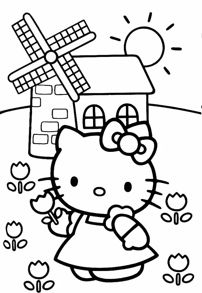 Hello Kitty Coloring Pages – 015