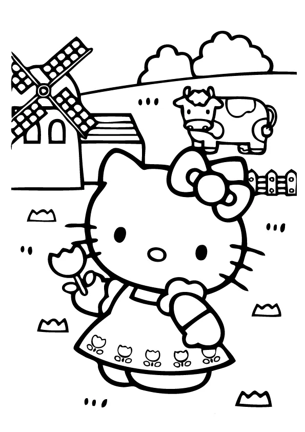 Hello Kitty Coloring Pages – 061