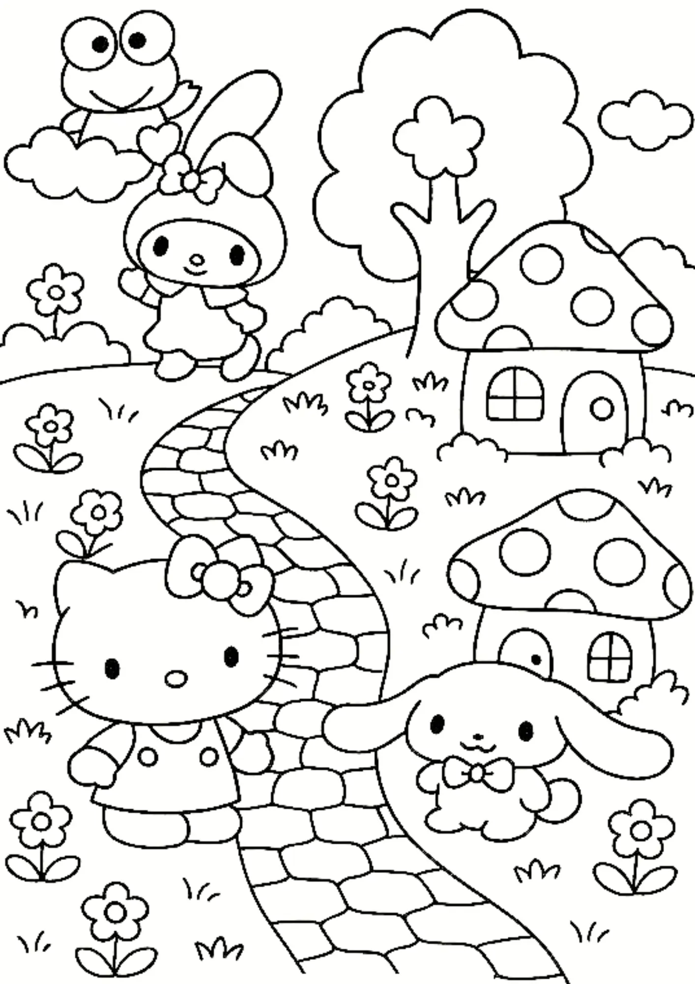 Hello Kitty Coloring Pages – 087