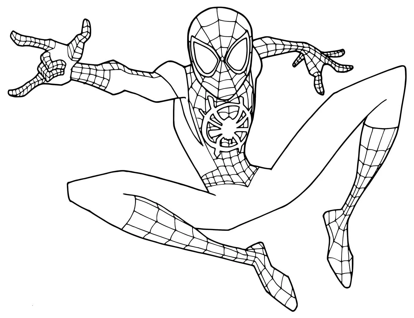 Homem-Aranha Coloring Pages – 013