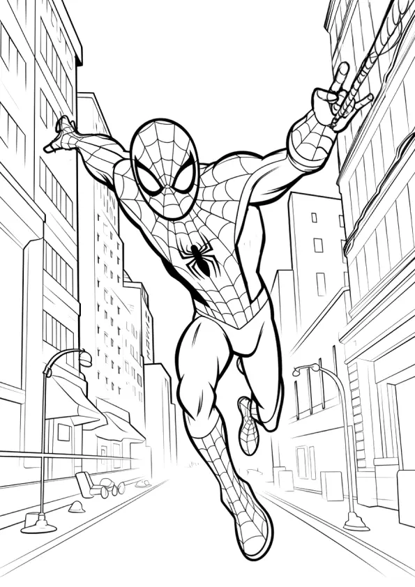 Homem-Aranha Coloring Pages – 023