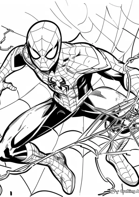 Homem-Aranha Coloring Pages – 029