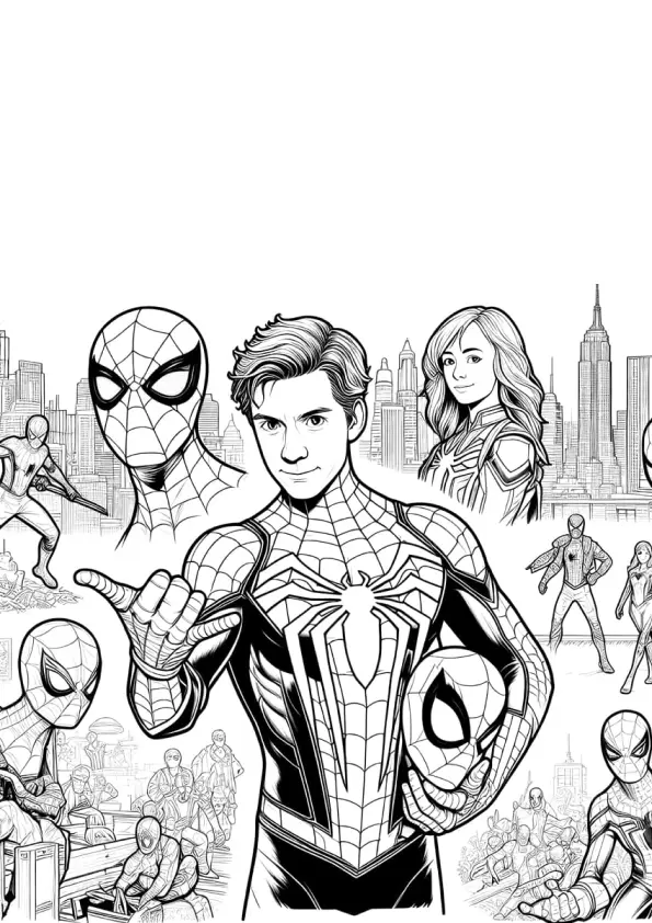 Homem-Aranha Coloring Pages – 031