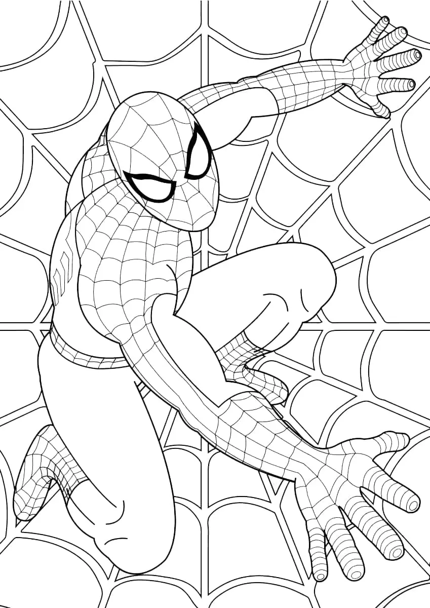 Homem-Aranha Coloring Pages – 034