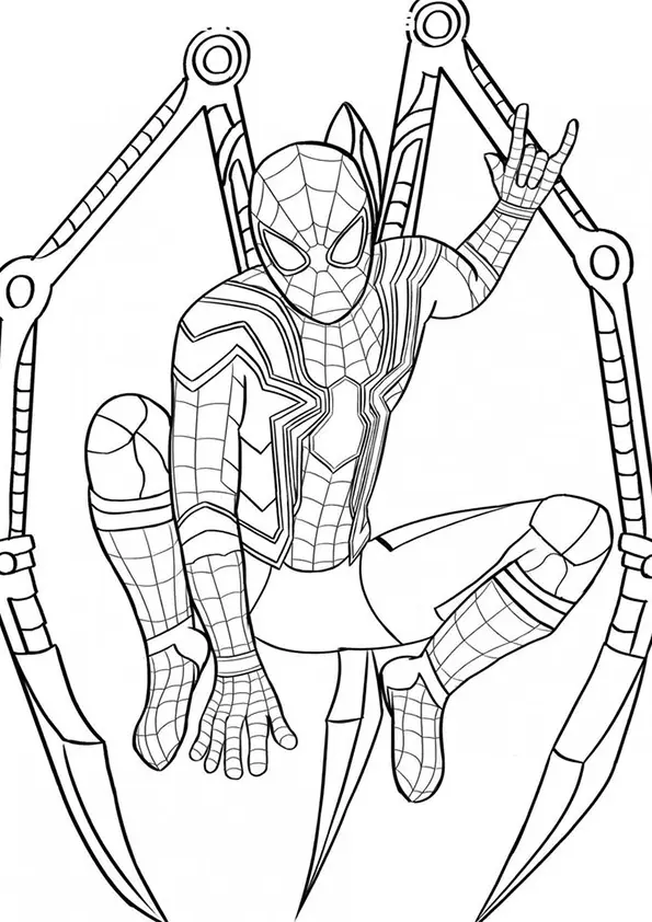 Homem-Aranha Coloring Pages – 036