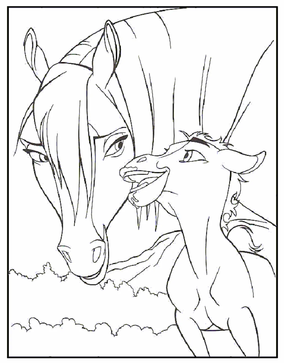 Horses Coloring Pages – 003