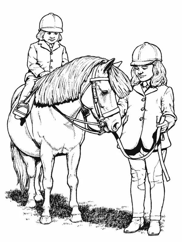 Horses Coloring Pages – 004