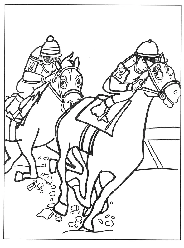 Horses Coloring Pages – 007
