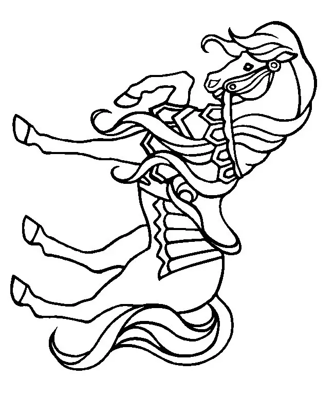 Horses Coloring Pages – 012
