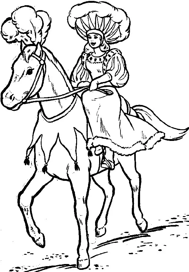 Horses Coloring Pages – 017