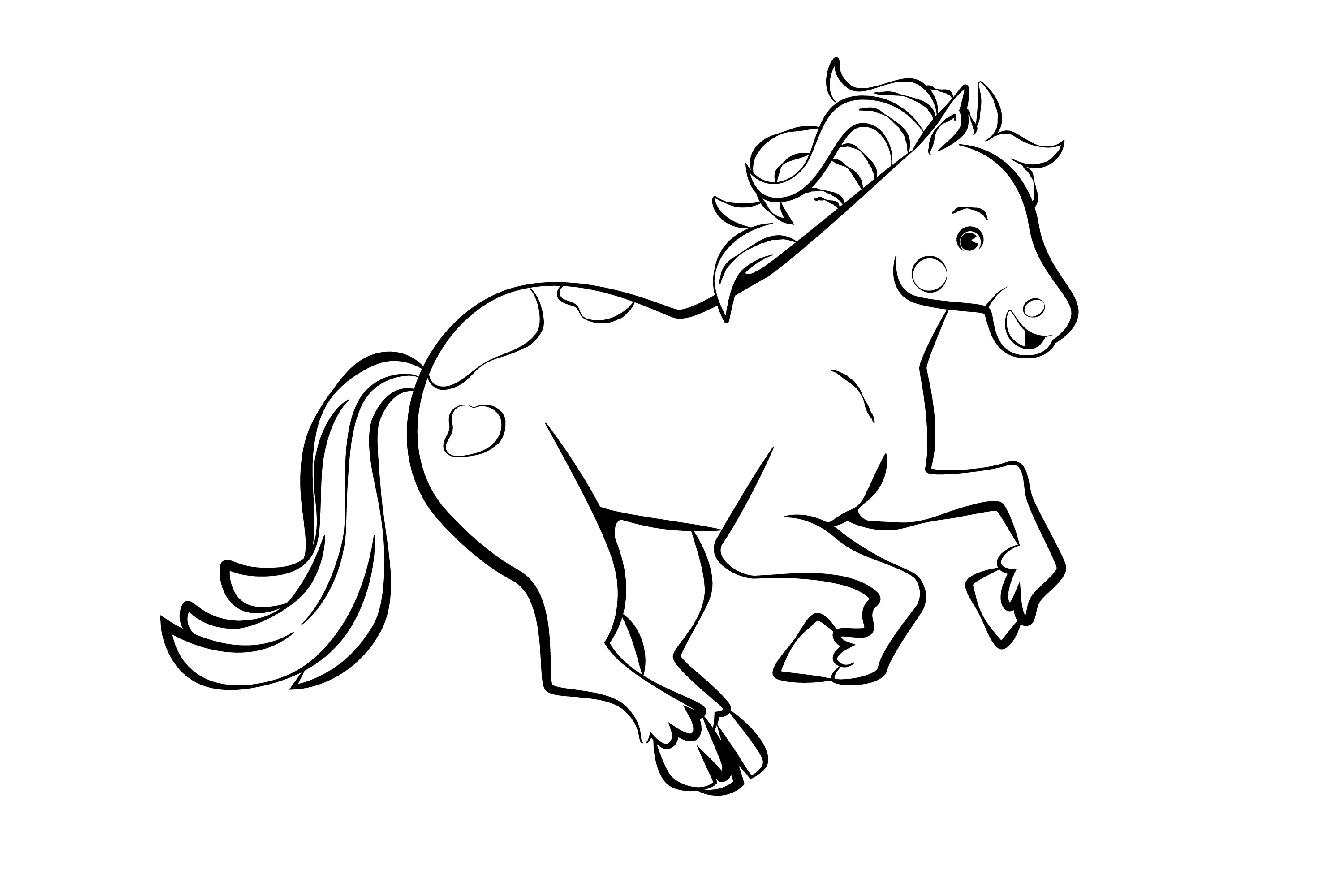 Horses Coloring Pages – 021
