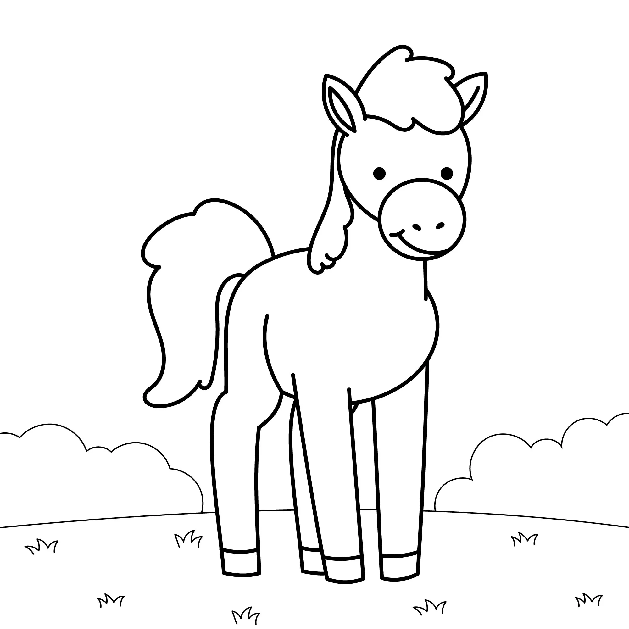 Horses Coloring Pages – 027