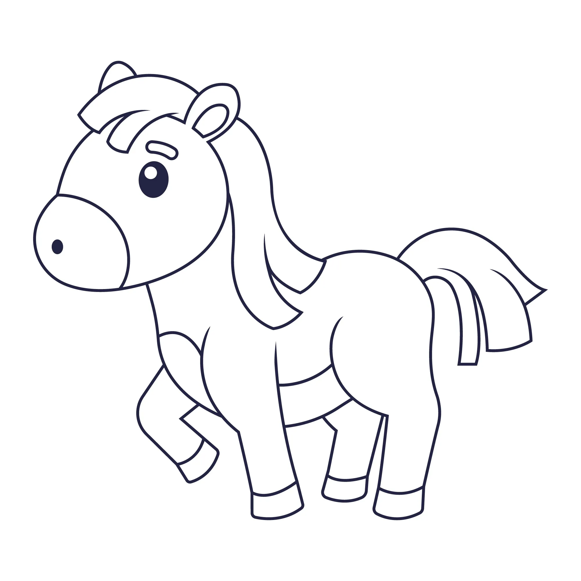 Horses Coloring Pages – 028