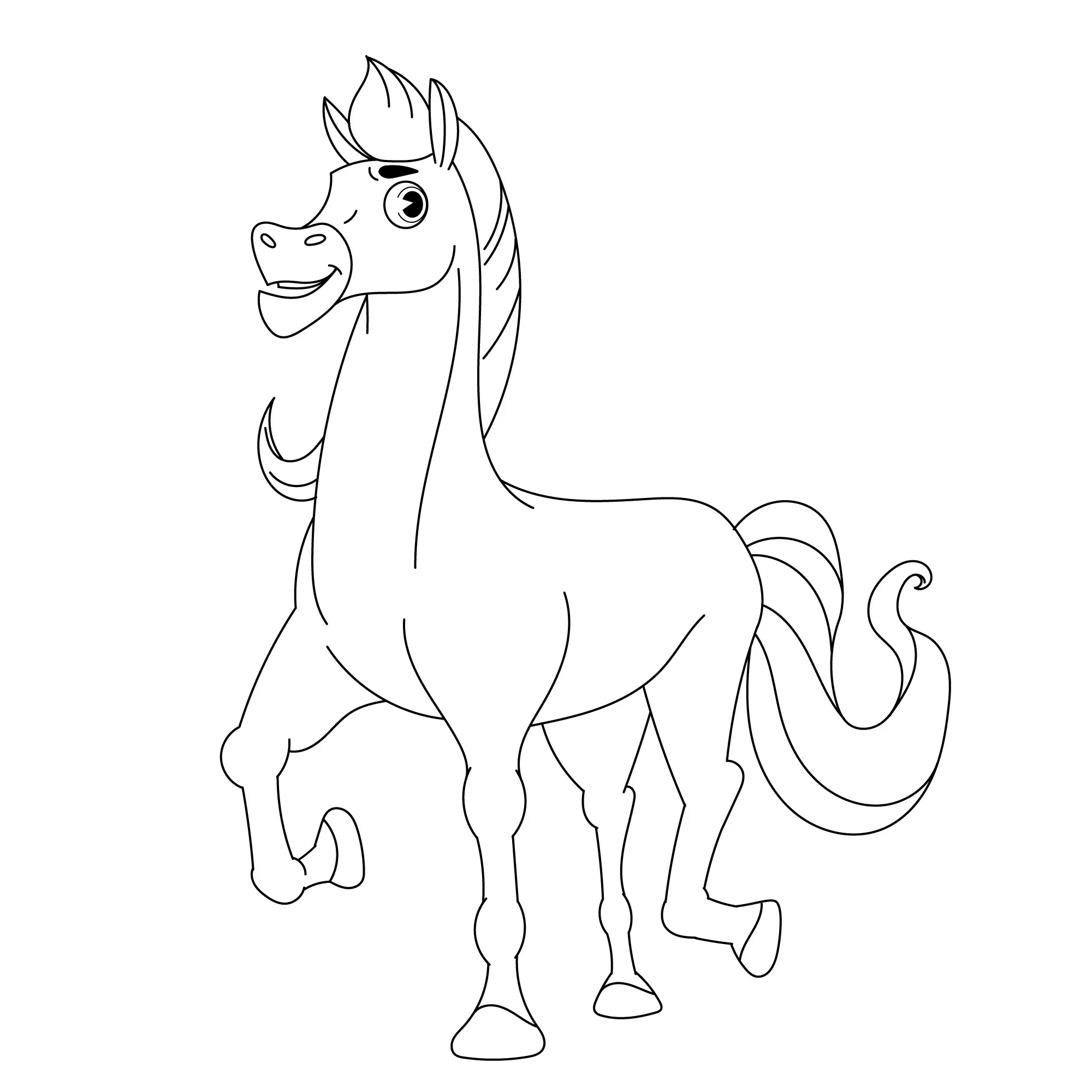 Horses Coloring Pages – 029