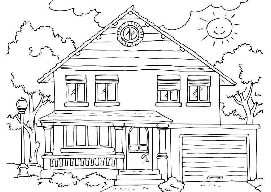 Houses Coloring Pages – 006