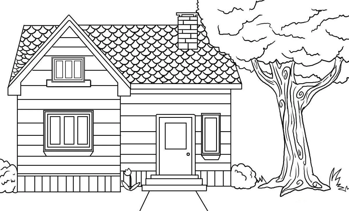 Houses Coloring Pages – 023