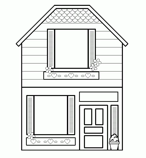 Houses Coloring Pages – 025