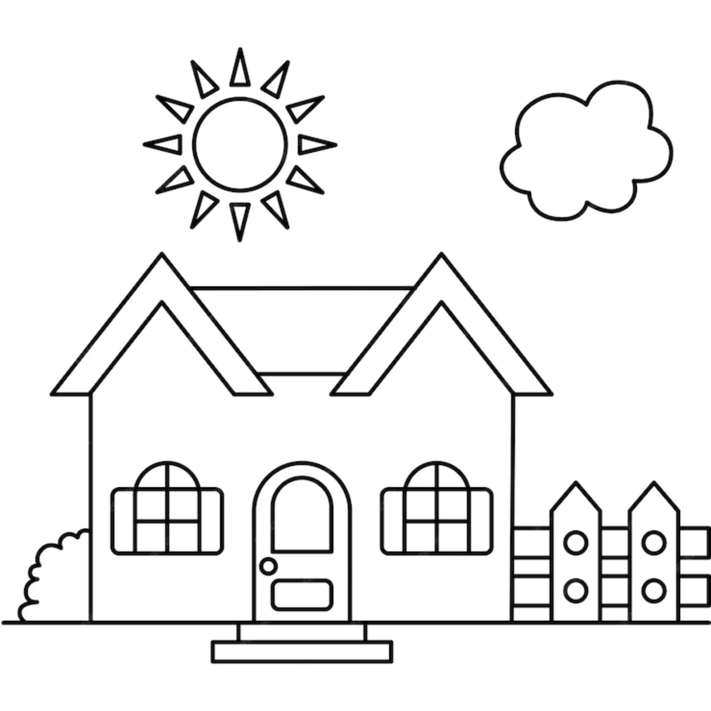 Houses Coloring Pages – 029
