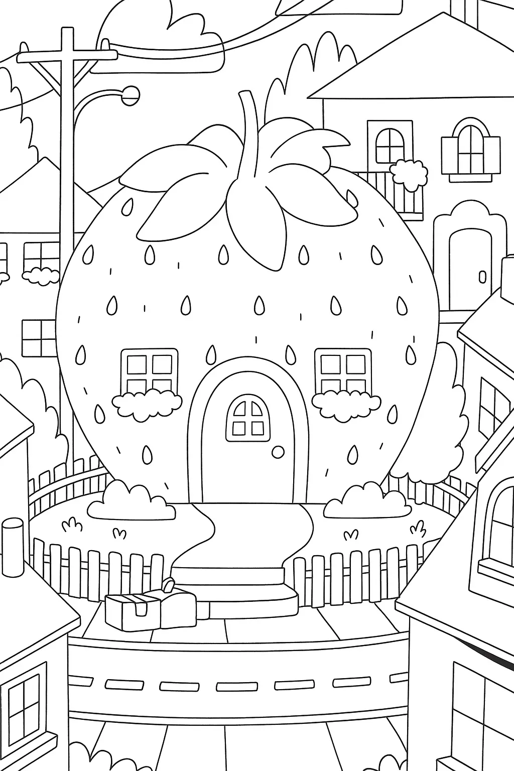 Houses Coloring Pages – 034