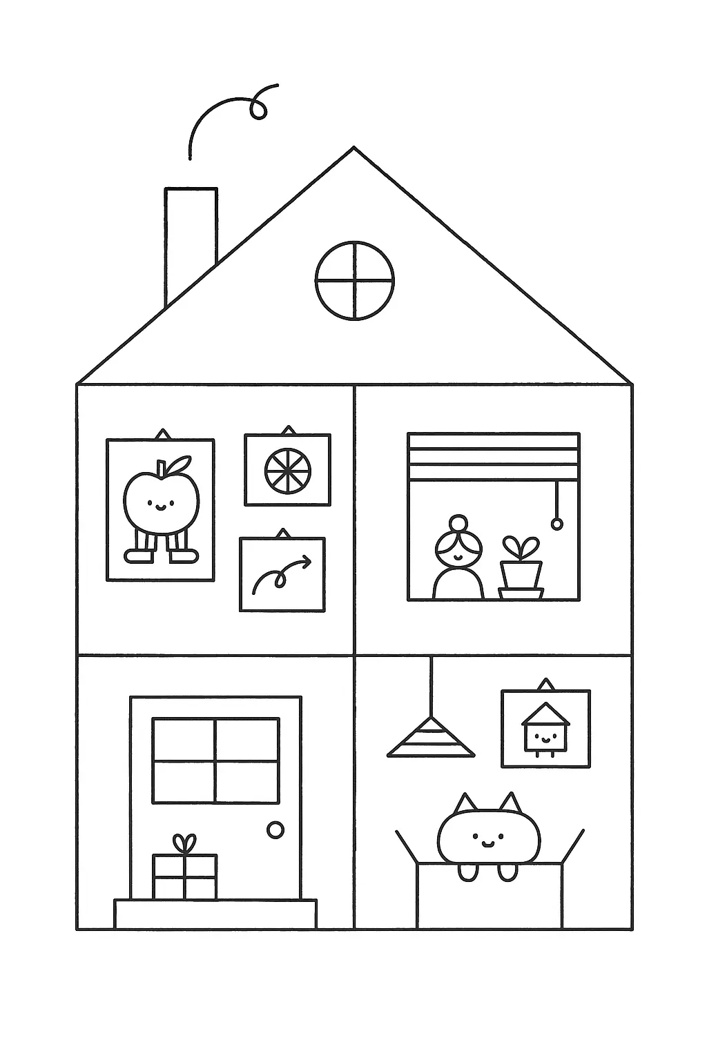 Houses Coloring Pages – 035