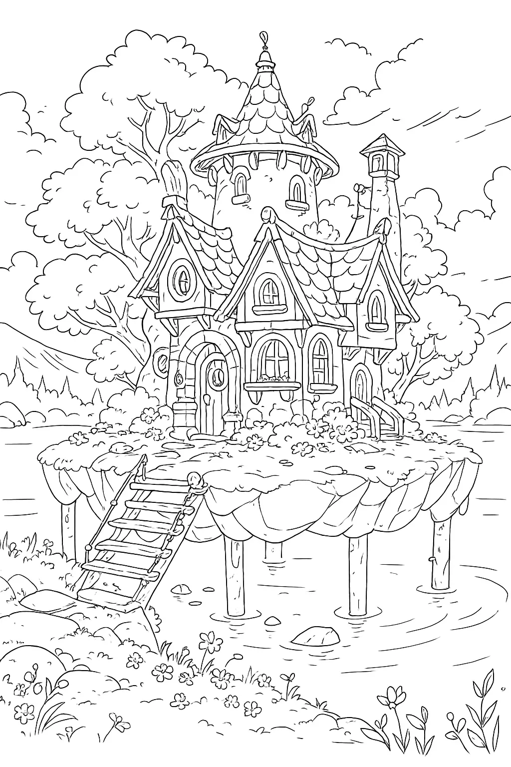 Houses Coloring Pages – 036