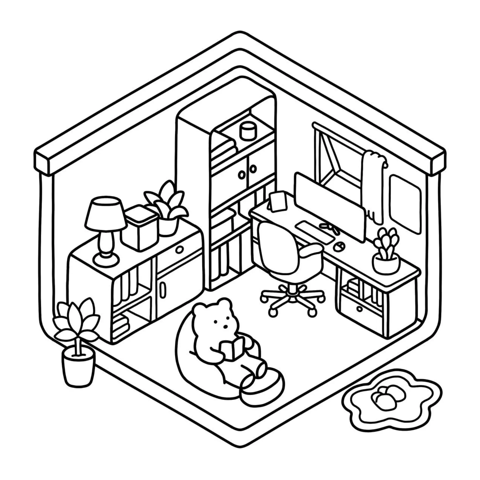 Houses Coloring Pages – 042