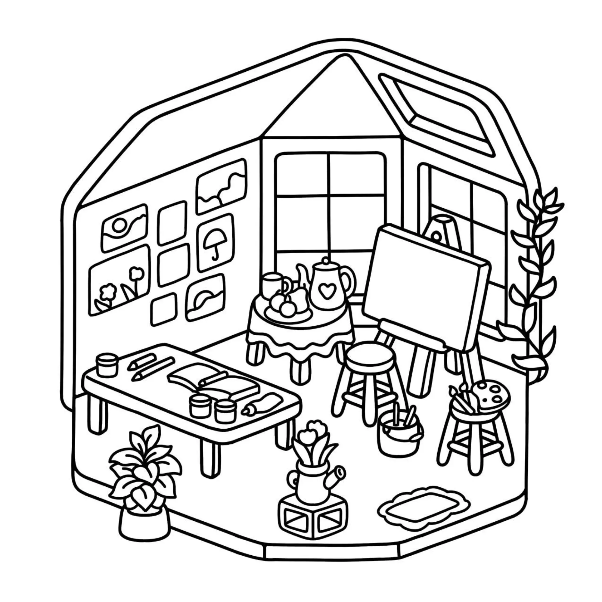 Houses Coloring Pages – 046