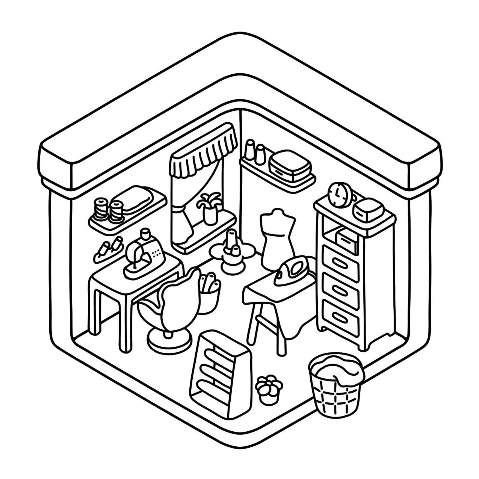 Houses Coloring Pages – 055