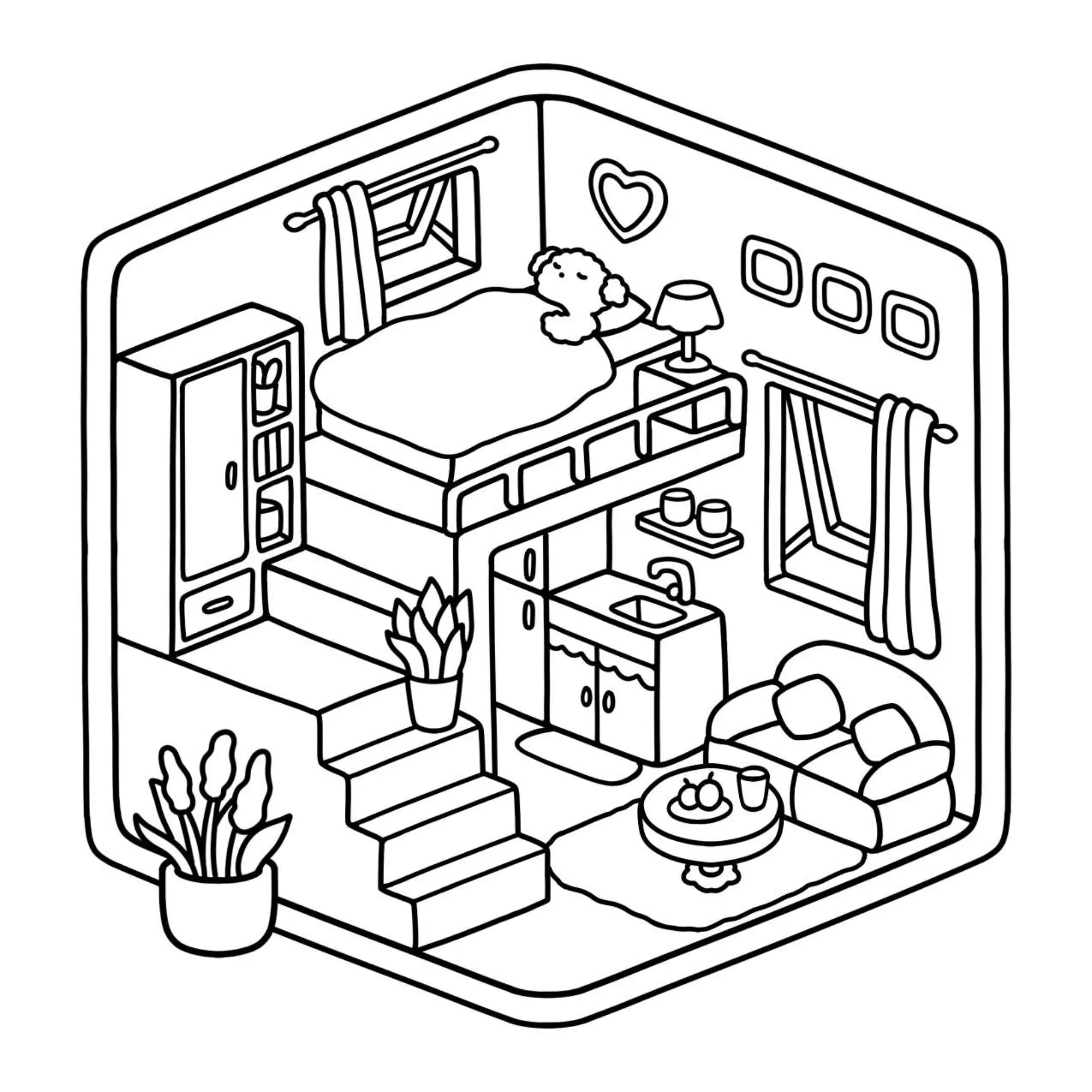 Houses Coloring Pages – 060