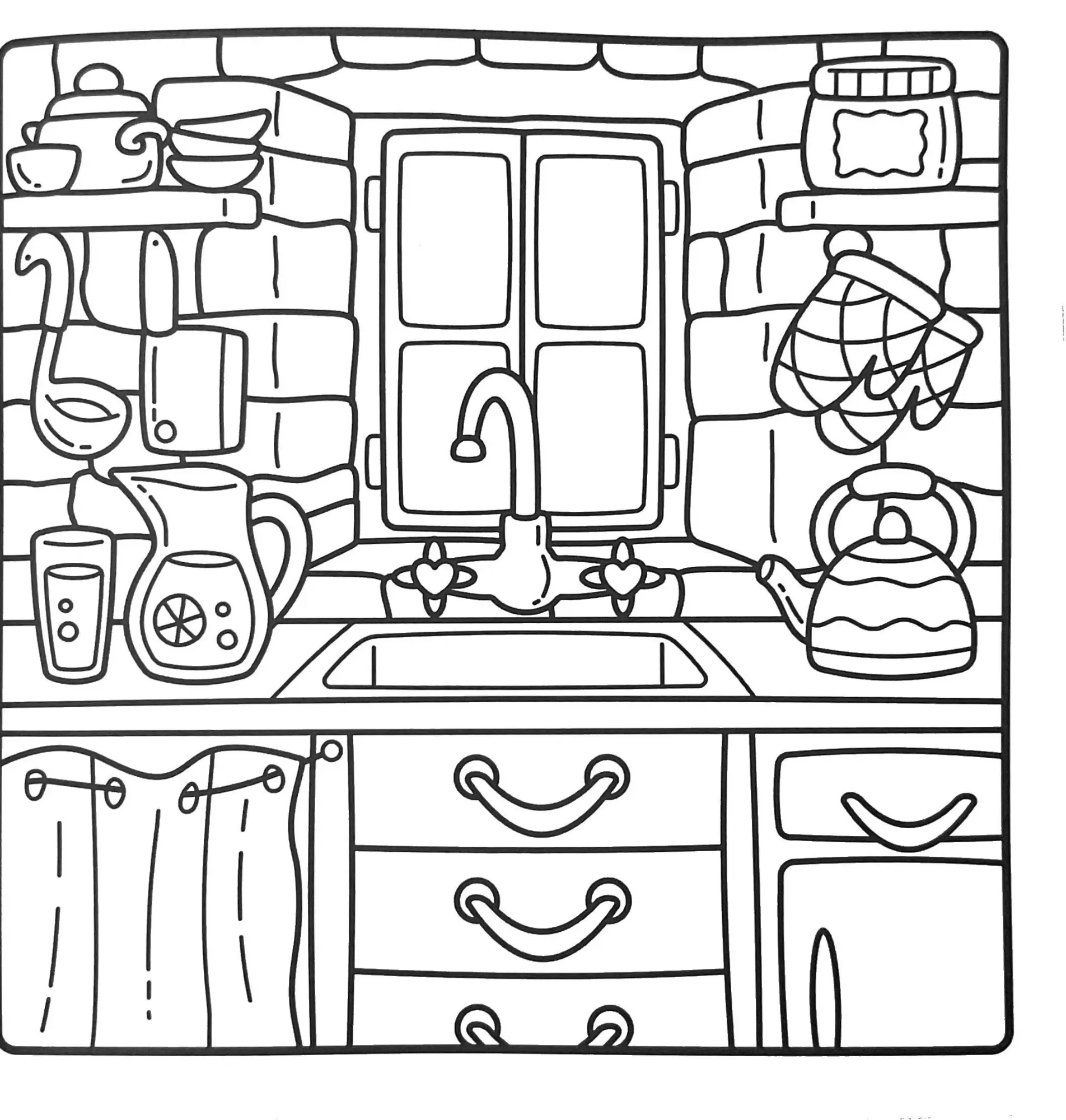 Houses Coloring Pages – 069