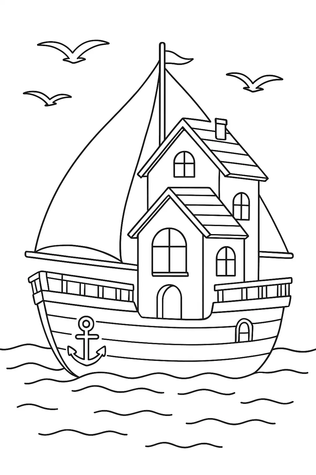 Houses Coloring Pages – 086