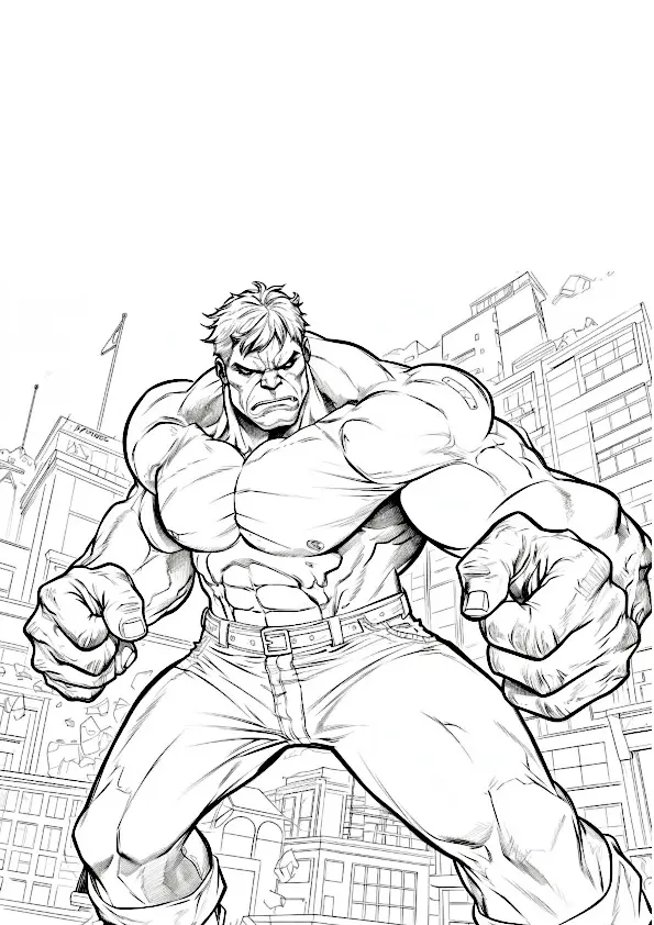Hulk Coloring Pages – 023