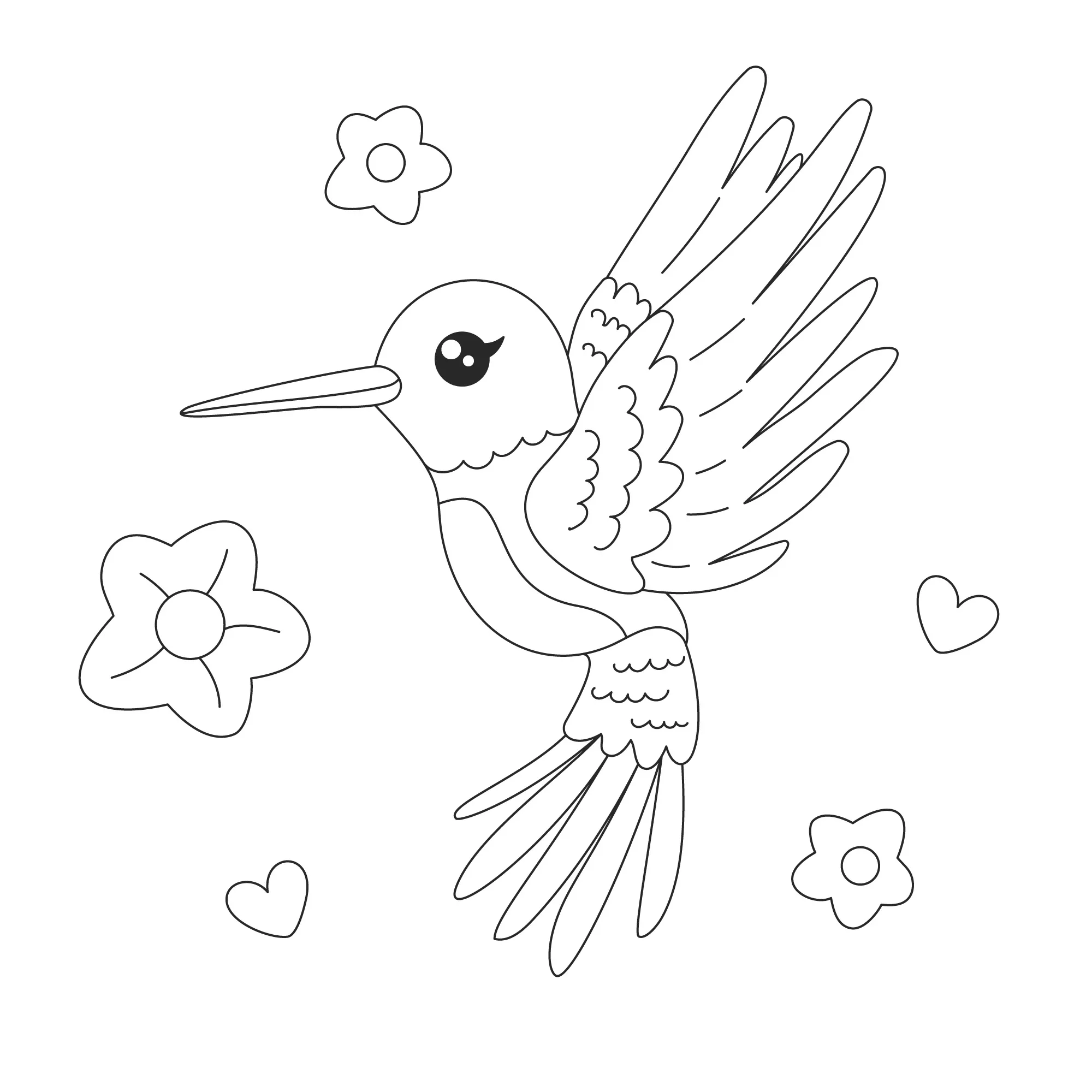 Hummingbird Coloring Pages – 024