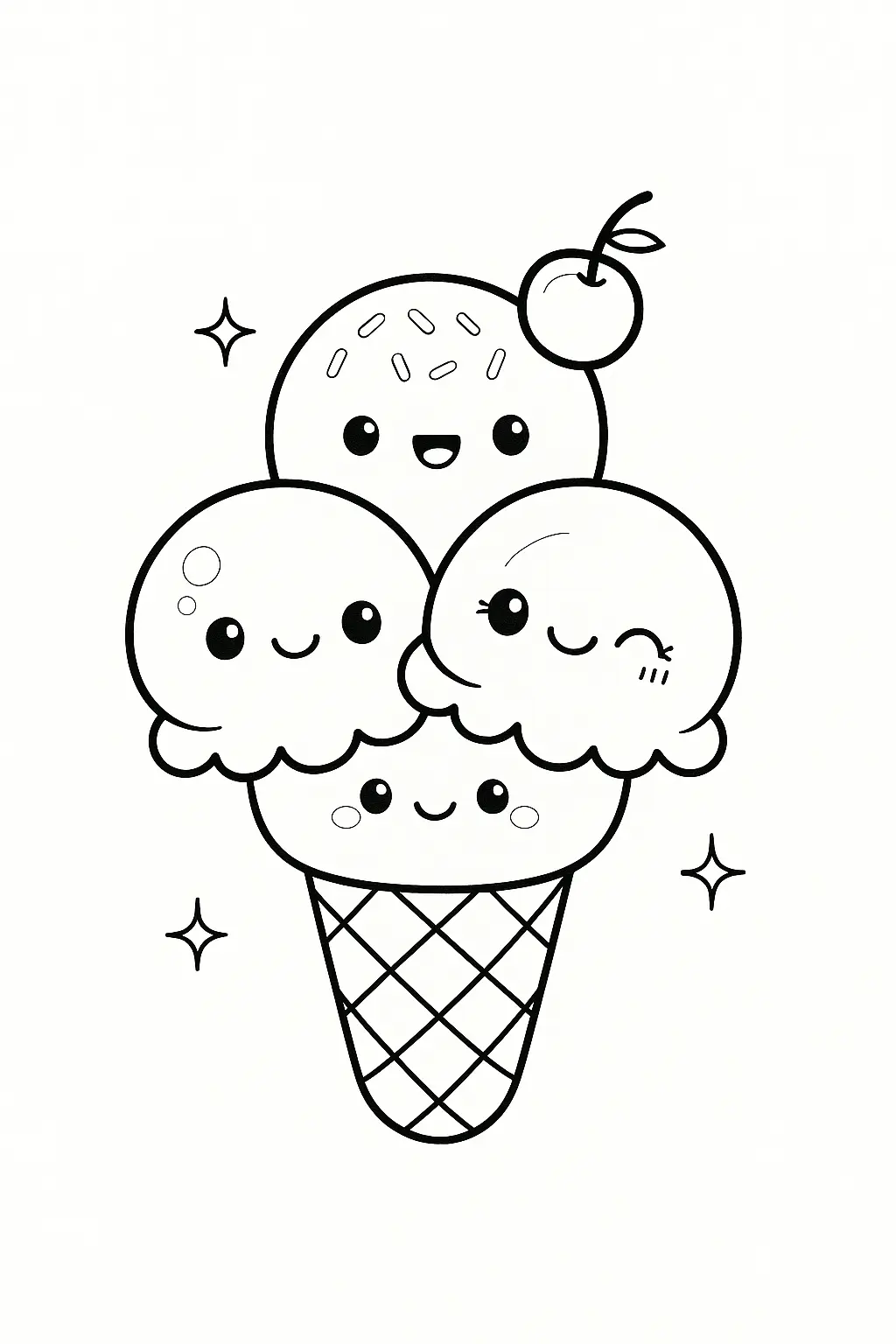 Ice Cream Coloring Pages – 012