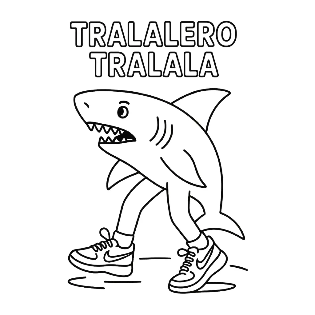 Italian Brainrot Coloring Pages – 009