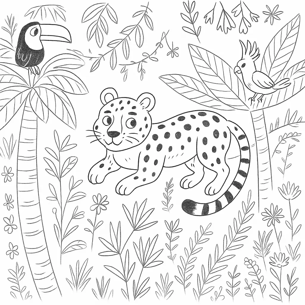Jaguar Coloring Pages – 011