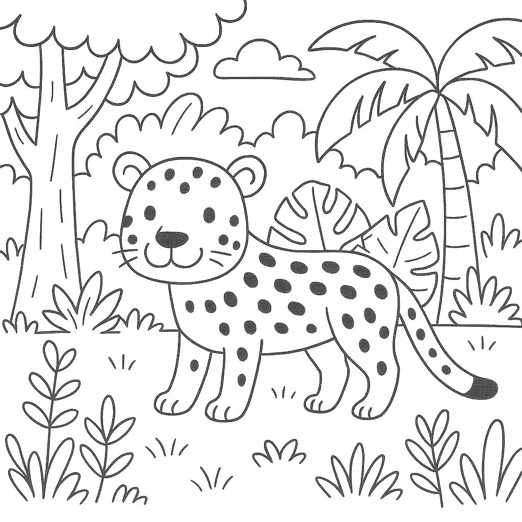 Jaguar Coloring Pages – 016