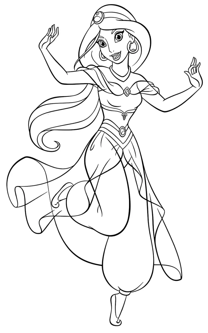 Jasmine Coloring Pages – 014