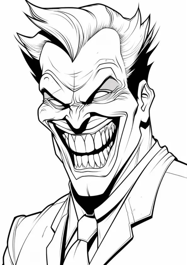 Joker Coloring Pages – 009