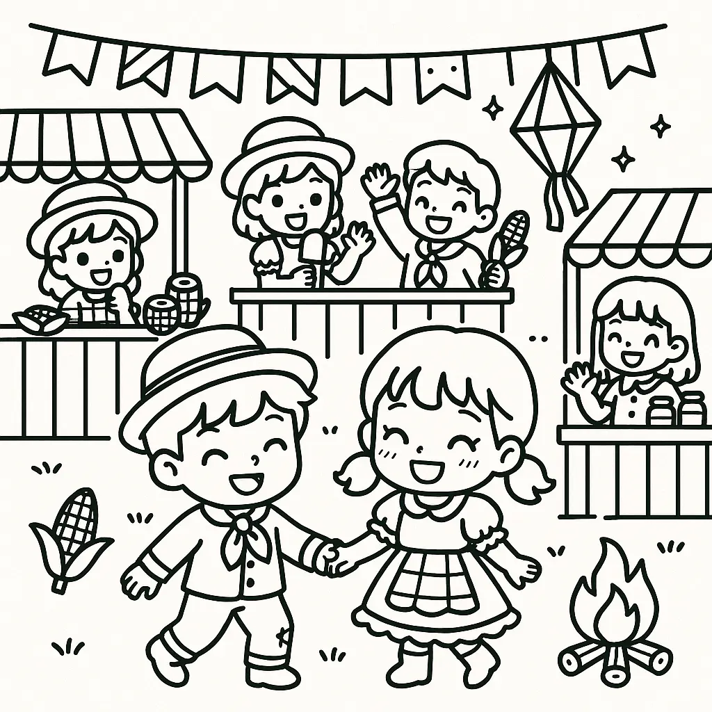 June Festival Coloring Pages – 036